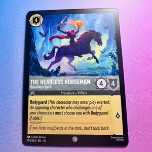 the headless horseman - 194/204 (common) — lorcana: whispers in the well